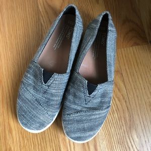 Toms herringbone slip ons